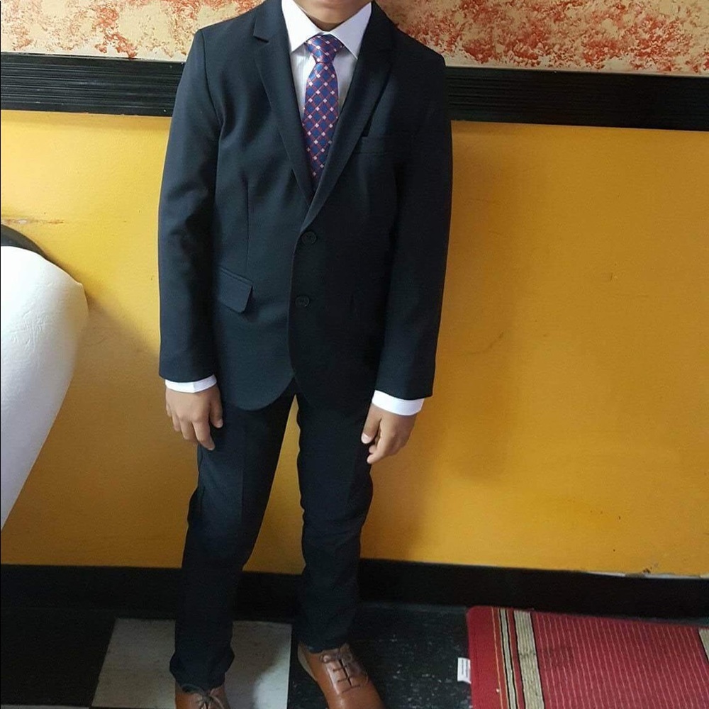 8 year old navy suit